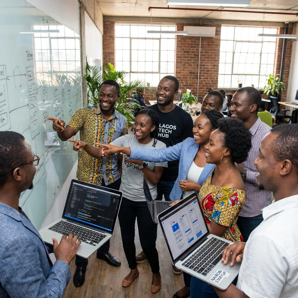 African developers collaborating